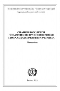 Книга Стратегия российской государственно-правовой политики и вопросы обеспечения прав человека