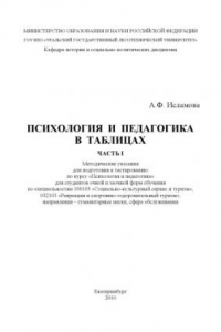 Книга Психология и педагогика в таблицах. Ч. 1