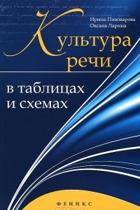 Книга Культура речи в таблицах и схемах