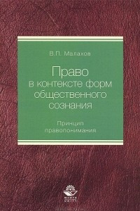 Книга Право в контексте форм общественного сознания. Принцип правопонимания