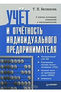 Книга Учет и отчетность индивидуального предпринимателя