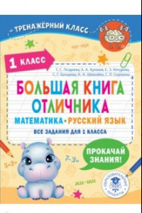 Книга Математика. Русский язык. 1 класс. Большая книга отличника. Все задания