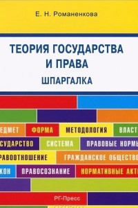 Книга Шпаргалка по теории государства и права